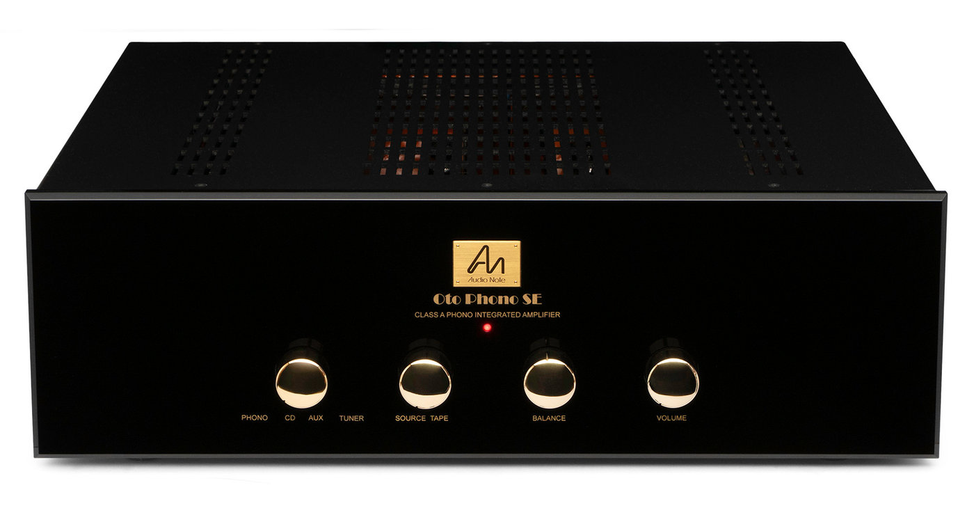 OTO Phono SE с черен преден панел, снимка от страницата OTO SE 35th Anniversary на Audio Note (UK).